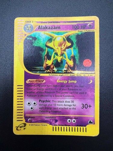 Pokemon Card Alakazam H1/H32 SK Skyridge Holo Set Vintage Played English