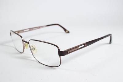 Marchon Brille FULTON Damen Burgund Vollrand Metall Brille Brillengestell