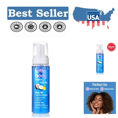 Quick-Drying Curl-Defining Mousse with Coconut Oil   7 oz, Alcohol-Free Formula