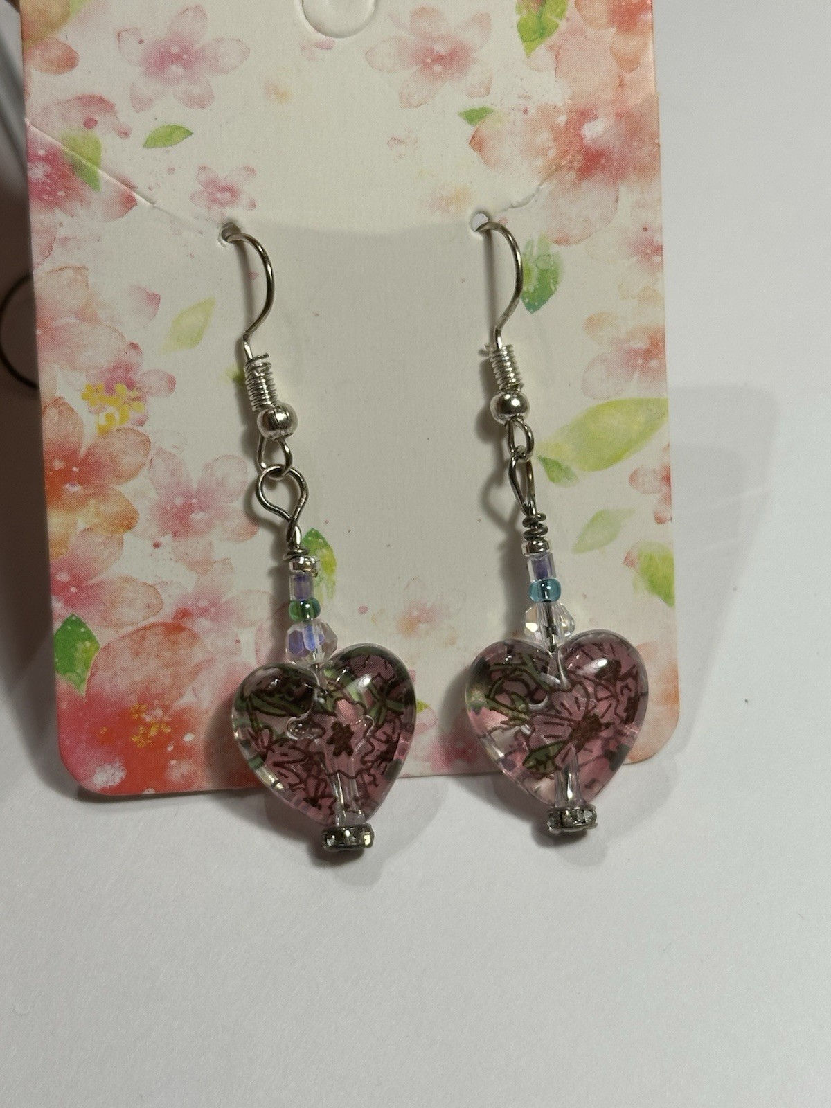 Heart Studs Dangle Earrings 3 Sets Bundle Fashion… - image 12