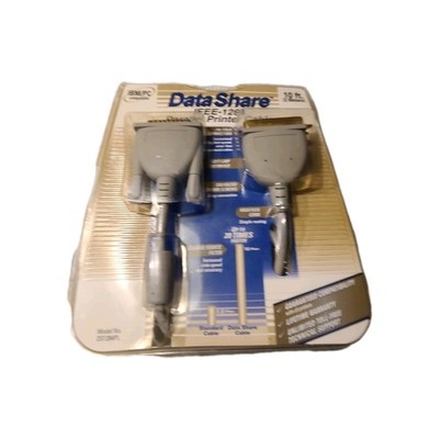 Data Share IEEE-1284 Parallel Printer Cable. Designed for IBM/PC systems