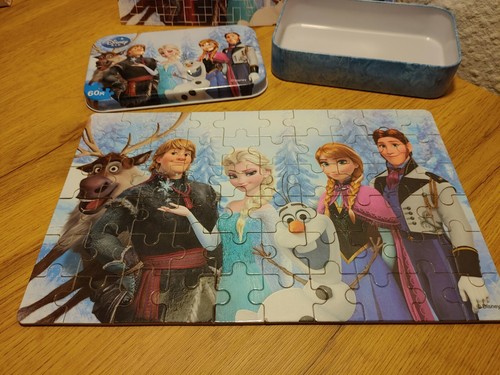 Puzzle Frozen Anna Elsa in Relief Metallbox 60 Teile  Blitzversand  zu Nikolaus? - Bild 2 von 8