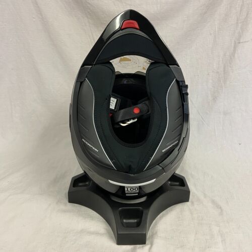 Scorpion EXO AT960 Motorcycle Helmet Topographic Black/White Large *DISPLAY* - Picture 6 of 8
