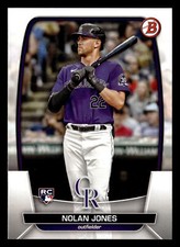 Nolan Jones 2023 Bowman #74 Colorado Rockies ROOKIE Free Shipping