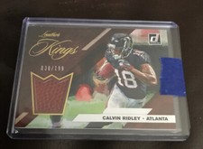 2019 DONRUSS CALVIN RIDLEY LEATHER KINGS FOOTBALL PATCH 30/199 FALCONS 👍