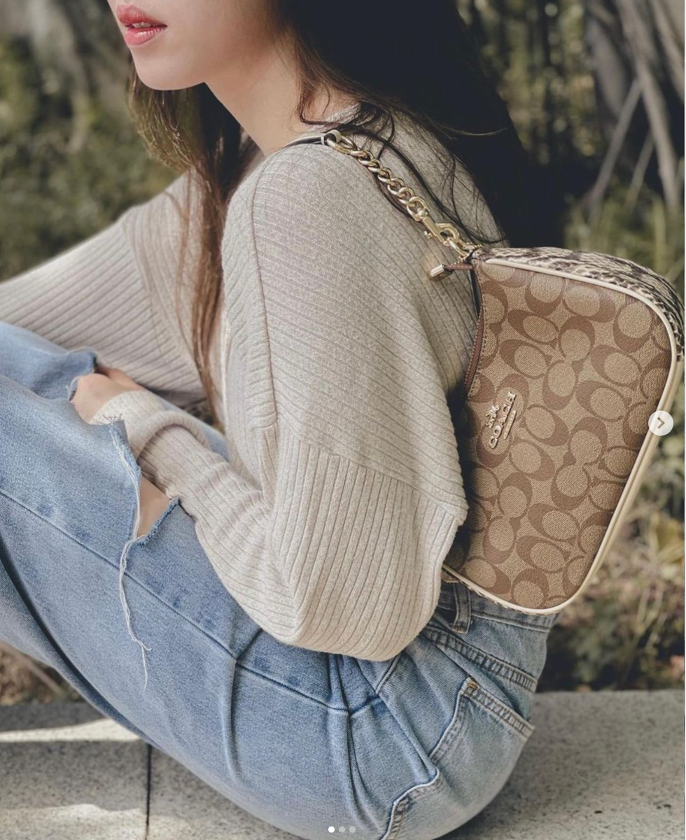 Coach ★Teri Shoulder Bag In Signature Canvas Coach Teri Shoulder Bag In Signature Canvas | Brixton Baker