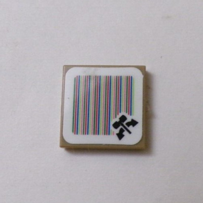 Lego (x1) Dark Tan 2x2 Tile Super Mario Scanne Code Hammer, 3068pb1370 (028-358)