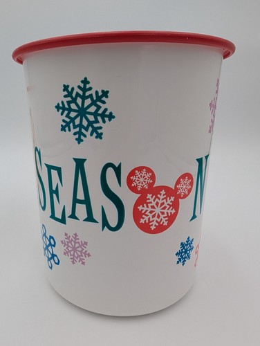 Disney Nesting Tupperware 2-pc Canisters Christmas Mickey Minnie Donald Goofy - Picture 6 of 17