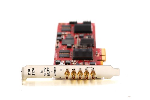 DekTec DTA-2174 R2 Quad 3G-SDI/ASI PCIe x4 High Profile Adapter Card Tested - Picture 3 of 4
