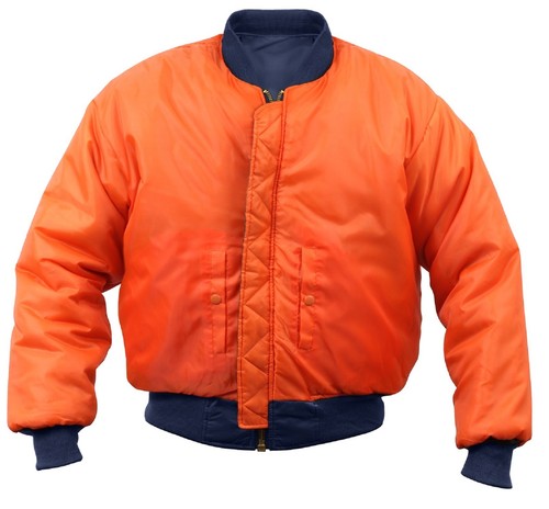 Kid's Style MA-1 Flight Jacket - Boy's Air Force Reversible Nylon Coat - Picture 5 of 9
