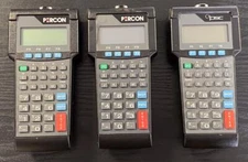 LOT OF 3 PERCON PT 2000 MOBILE HANDHELD COMPUTER BARCODE SCANNER- FOR PARTS ONLY