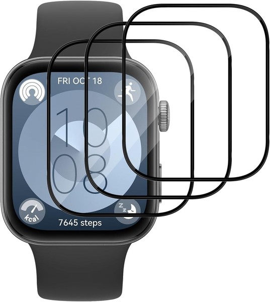 3X 3D Schutzglas FüR Huawei Watch Fit 3 Hartglas Display Full Screen Curved-image