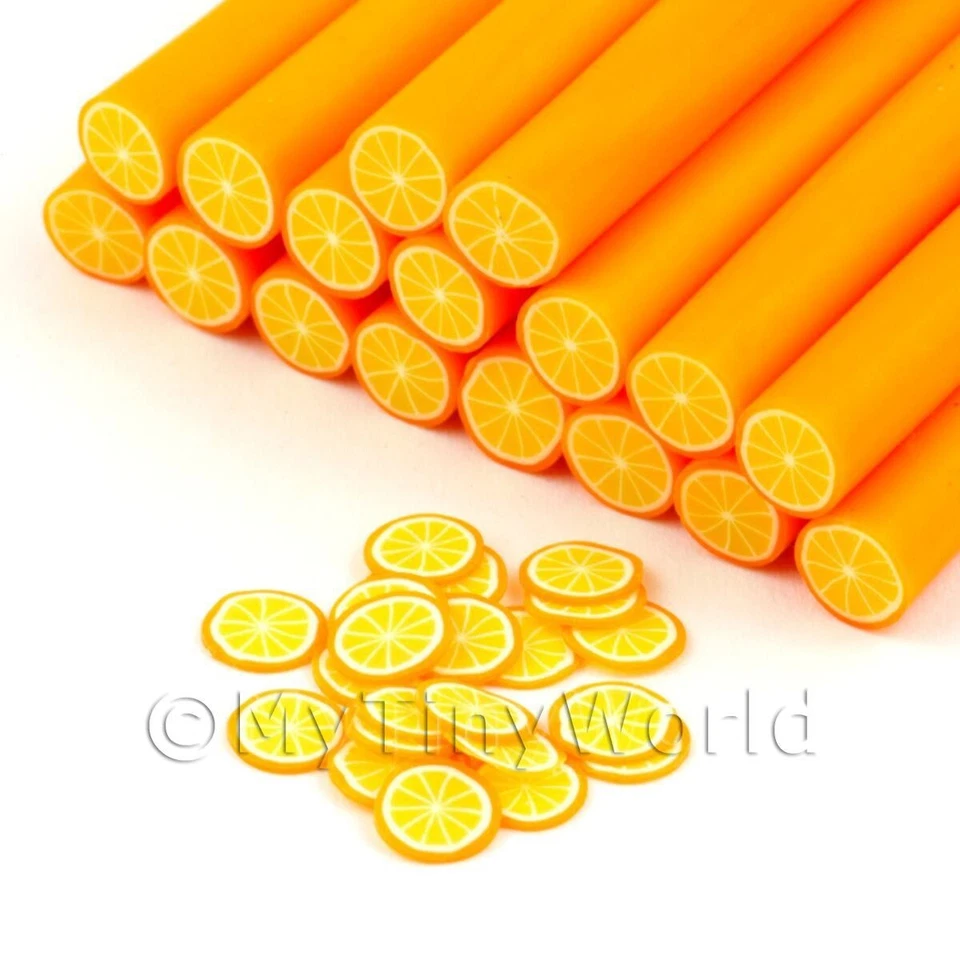 MYTINYWORLD Handmade Orange Nail Art Cane