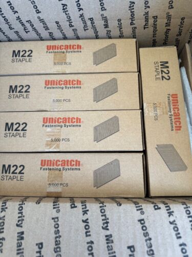 1 Cs. M12-(M22) 7/8" GALVANIZED STAPLES FOR SENCO BY UNICATCH 5000/BOX 25K - Picture 3 of 3