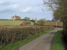 Photo 6x4 Unnamed country lane near Bridgwater Melcombe  c2009