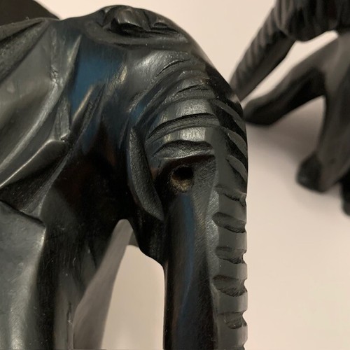 Regency Decor Black Sculpture Bookend Boho Office Art Deco VTG Large Grand Retro - Picture 10 of 17