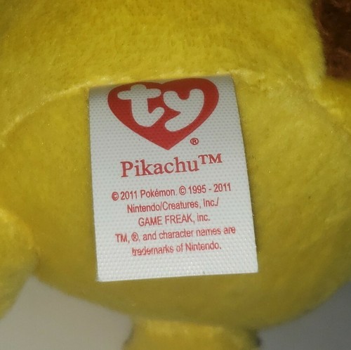 Ty Beanie Baby PIKACHU the Pokemon UK Exclusive 6" NEW MWMTs Stuffed Animal Toy - Picture 7 of 8