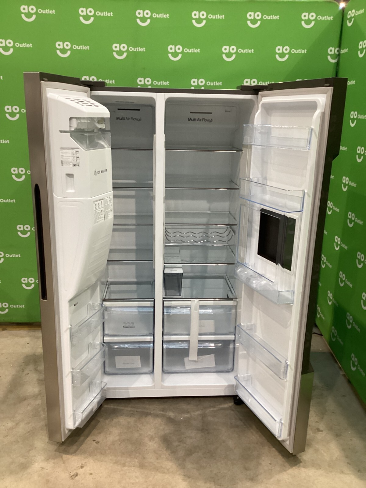 Hisense American Fridge Freezer Stainless Steel RS694N4BCF NonPlumbed