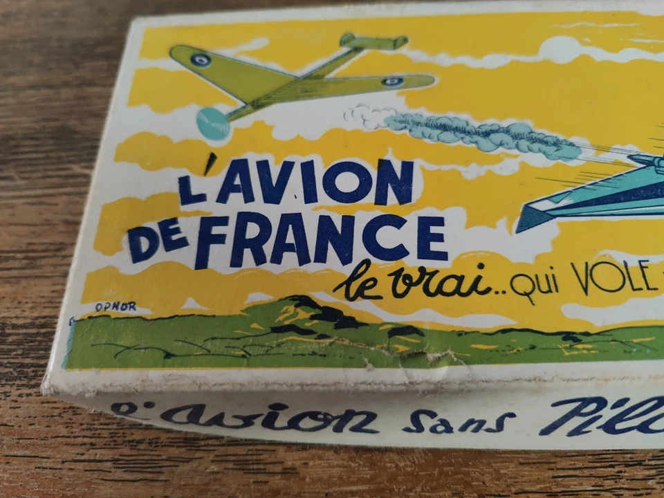 Planeur 1960 L'avion De France ( Unis France) Le Racer Modèle Avion Jaune  - Photo 4/4