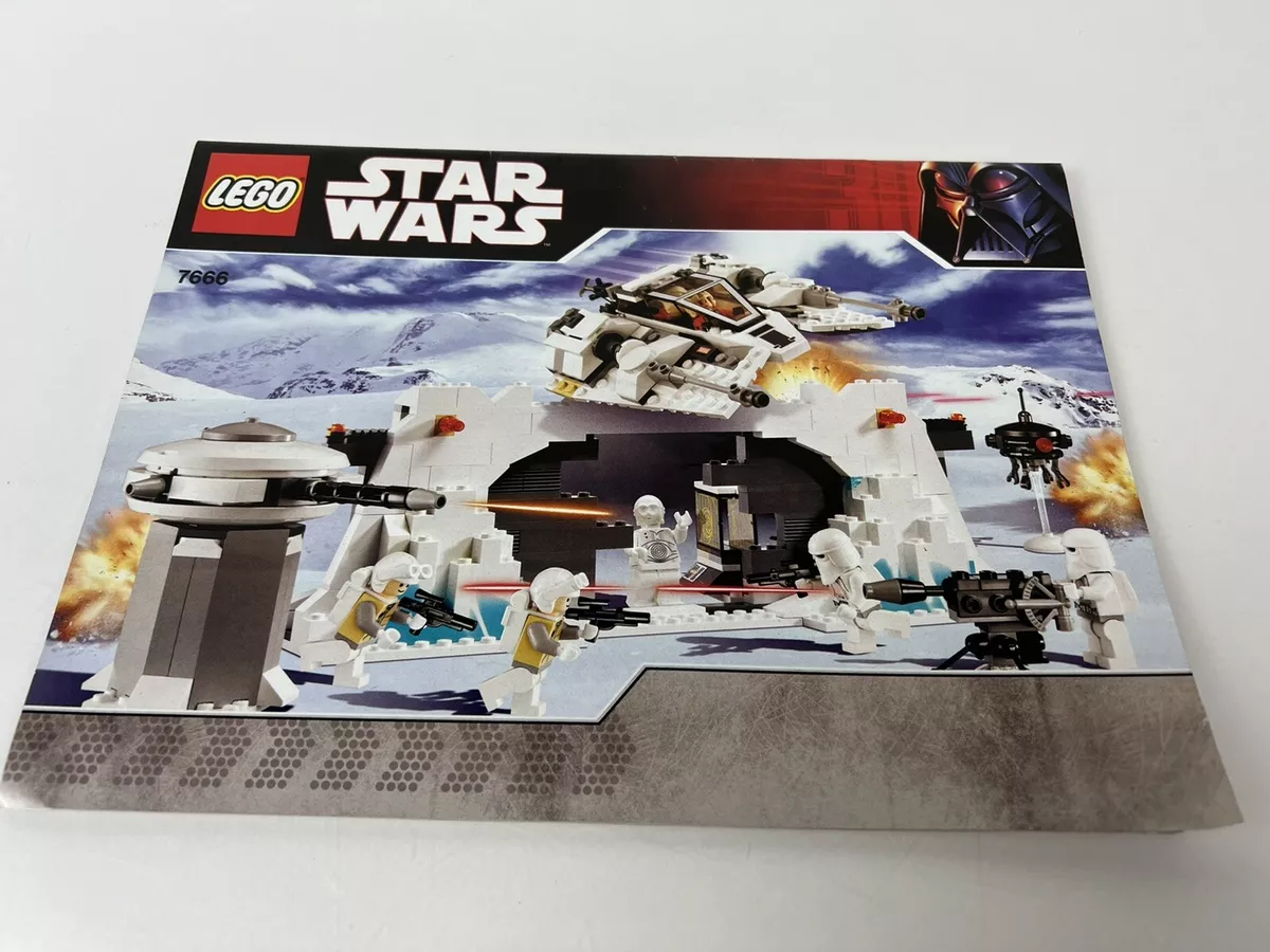 LEGO Set 7666 Star Wars Hoth Rebel Base Instruction Manual only
