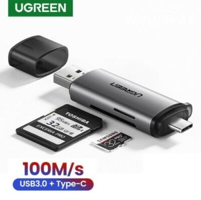 2 in 1 OTG Card Reader USB 3.0 USB-C SD TF Memory Card Adapter Samsung Google LG