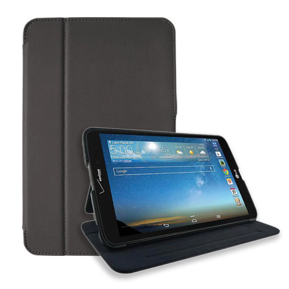 Verizon Folio Funda de Cuero Duradera Pata de Cabra Cierre Magnético - LG G Pad 8.3 LTE Foto 3 de 3
