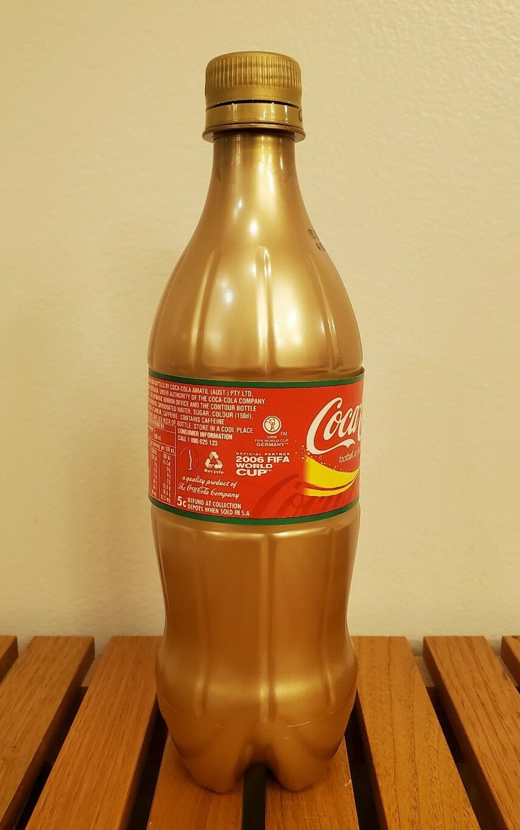 2006 FIFA World Cup Coca Cola Gold Bottle Australian Limited