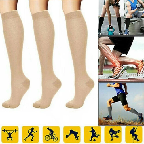 3PK Ankle Support Brace Arthritis Neuropathy Compression Socks Close Heel Brace - Picture 8 of 18