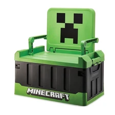 Numskull Official  Minecraft Gaming Bedroom Storage Box with folding chair