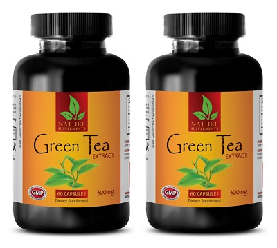 Green Tea Pills - Green Tea Extract 300mg - Cardiovascular Health - 120 Pills