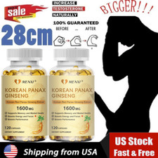   2PACK  Korean Red Panax Ginseng 1600mg Capsules - Extra Strength Highest Potency