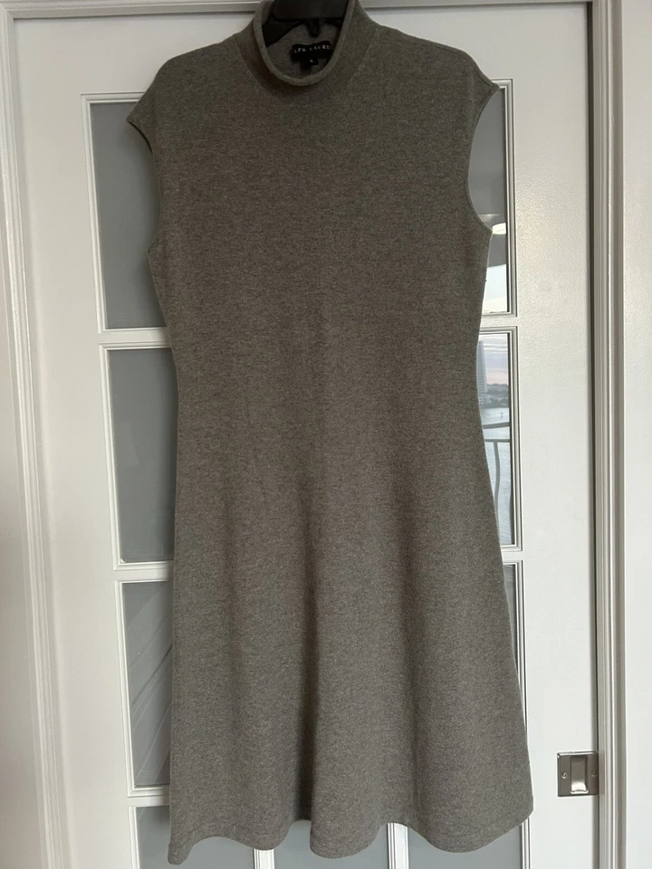 Vestido de suéter sin mangas de cachemira 100% Ralph Lauren Black Label en color beige XL Foto 3 de 4