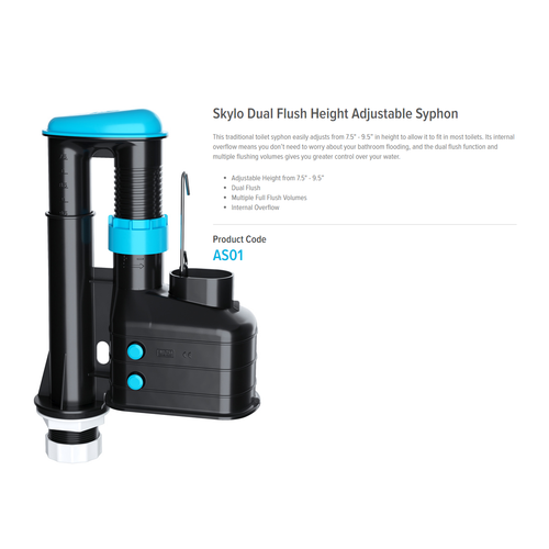 Toilet Close Coupled Fittings Pack for Cistern Lever Syphon Ballvalve