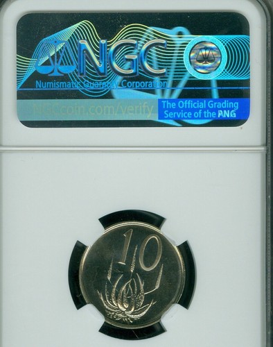 1968 SOUTH AFRICA SWART AFRIKAANS 10 CENTS NGC PF69 CAM MAC FINEST & SPOTLESS * - Picture 2 of 2
