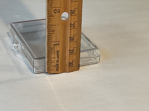 Acrylic Plastic Hinged Presentation Display Cases 3"x 2"x 1/2" Lot of 15 - Picture 6 of 6