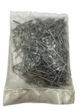 Bag of 250-Triangle Fastener Blind Rivet,1/8,(.126-.187 Grip)Dome Head Ash Gray