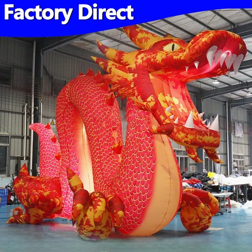 Giant Inflatable Dragon 8m Dragon Decoration Advertising Inflatable W/Lighting - 第 1/7 張圖片