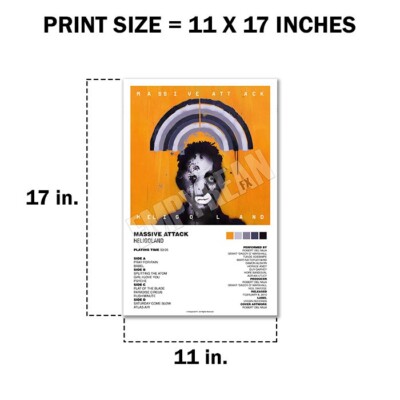 Massive Attack Heligoland 2010 Vinyl Record LP Album Poster Wall
