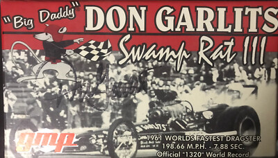 1:43 GMP ''Big Daddy'' Don Garlits Signed Swamp Rat 1 & III Dragsters Lot Of 2 B5