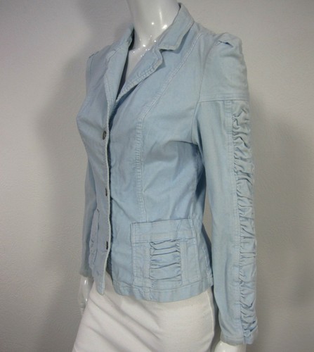 Picasso Style Jeans PSJ Denim Baumwolle Jacke Gr. S Small Light Washed Blau 035 - Bild 6 von 11