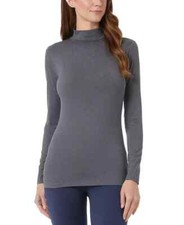 NIB 32 Degrees Sz M Cozy Heat Long Sleeve Mock Neck Base Layer Top Gray