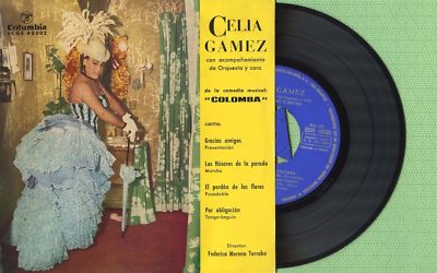 CELIA GAMEZ / Colomba, Gracias Amigos COLUMBIA SCGE 80502 Press Spain 1962 EP EX