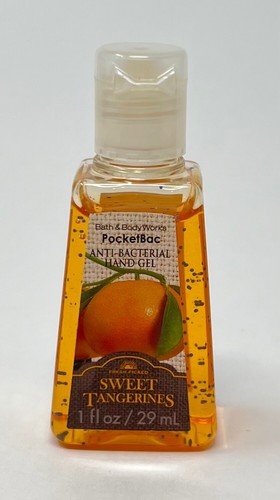 5 BATH & BODY WORKS SWEET TANGERINES POCKETBAC ANTI BACTERIAL HAND GEL SANITIZER - Picture 2 of 6