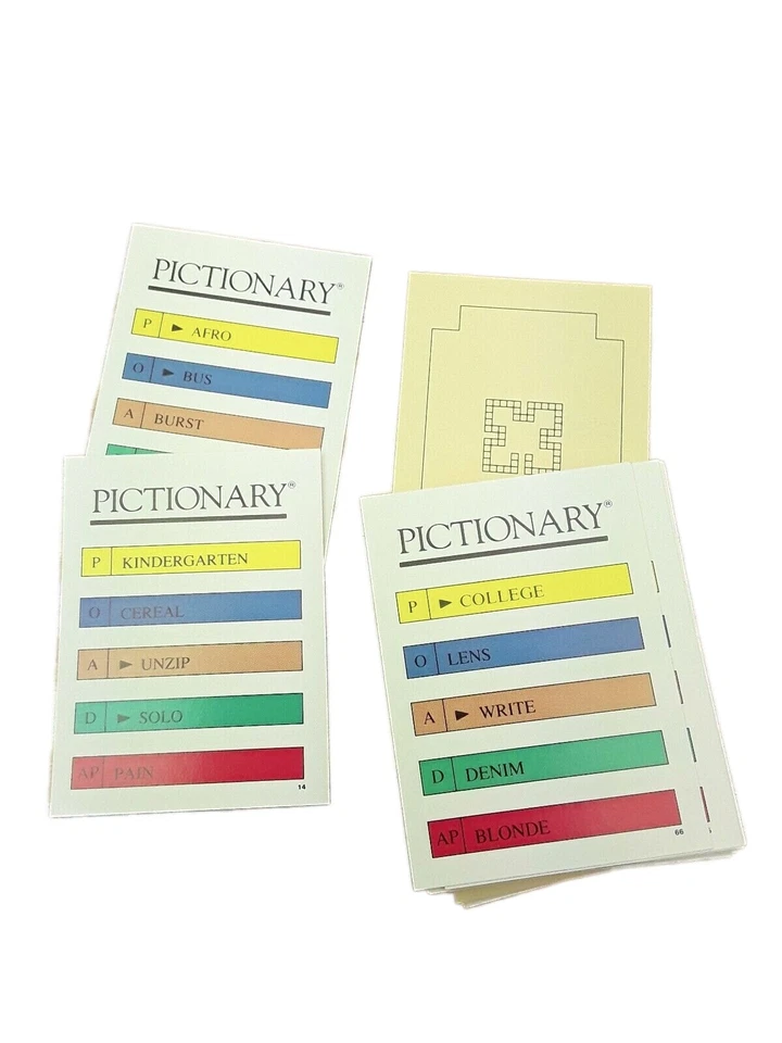 Pictionary Spare Cards - 100 Cards 500 words Replacement Cards Party - Image 3 of 4