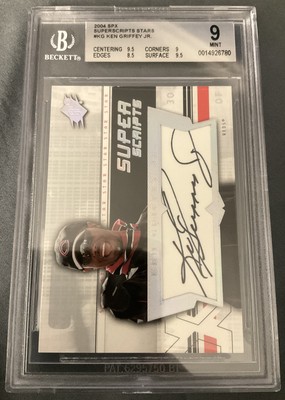 Ken Griffey Jr 2004 Upper Deck SPx Super Scripts Auto #SU-KG Reds 