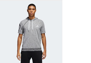 mens adidas short sleeve hoodie