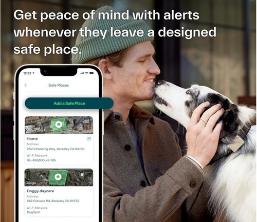Interruptor de Silbato GPS + Salud + Fitness Collar Inteligente para Perros, Rastreador GPS para Perros 24/7 - Imagen 3 de 13