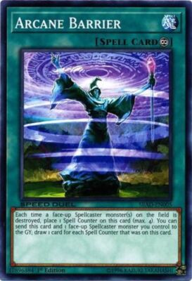 Near Mint, English Yu Gi Oh Arcane Barrier - SBAD-EN005 - Common - 1st Edition S