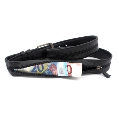 CEINTURE DE VOYAGE PORTE BILLETS CUIR COULEUR AU CHOIX - Picture 2 of 6