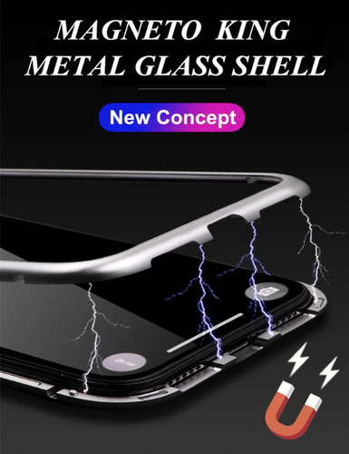 Coque pour iPhone 16 15 14 13 2 11 Pro Max Magnétique Métal Double Face Verre - Photo 12 sur 23